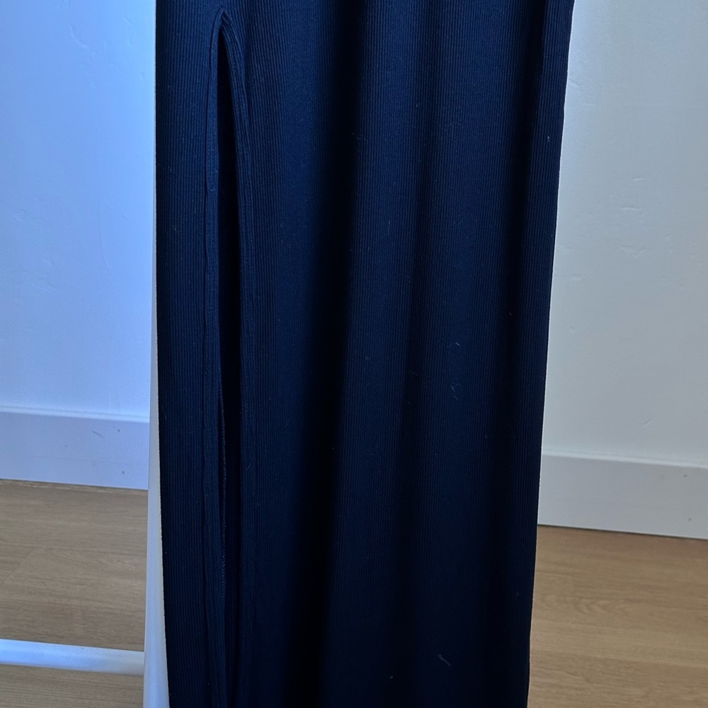 Bebe Black Maxi Dress with Logo Detail - Picture 5 of 5
